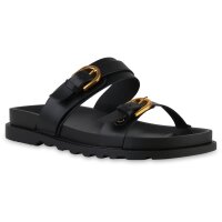 Damen Pantoletten in Schwarz