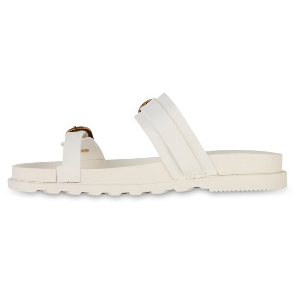 Damen Pantoletten in Weiss