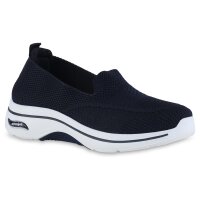 Damen Slip Ons in Dunkelblau