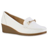 Damen Keilslippers in Weiss