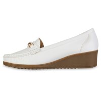 Damen Keilslippers in Weiss