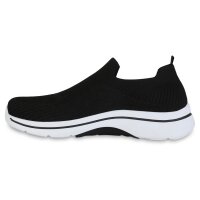 Herren Slip Ons in Schwarz Weiss