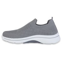 Herren Slip Ons in Grau