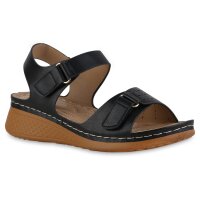Damen Komfort Sandalen in Schwarz