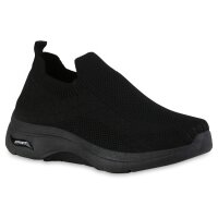Damen Slip Ons in Schwarz