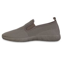 Damen Slip Ons in Taupe