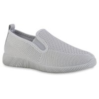 Damen Slip Ons in Grau