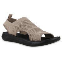 Damen Komfort Sandalen in Khaki
