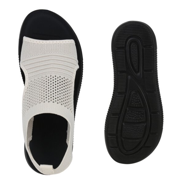 Damen Komfort Sandalen in Beige