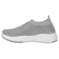 Damen Slip Ons in Grau