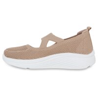 Damen Slip Ons in Khaki