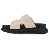 Damen Pantoletten in Beige