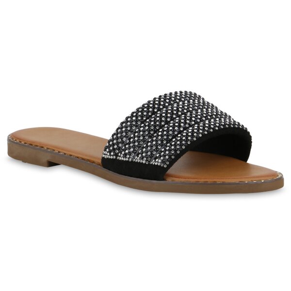 Damen Pantoletten in Schwarz