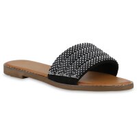 Damen Pantoletten in Schwarz