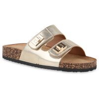 Damen Pantoletten in Gold