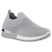 Damen Slip Ons in Grau