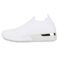Damen Slip Ons in White