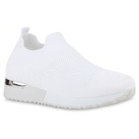 Damen Slip Ons in White