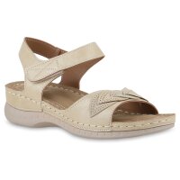 Damen Komfort Sandalen in Beige