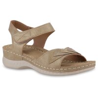 Damen Komfort Sandalen in Khaki