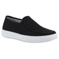 Herren Slip Ons in Schwarz