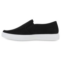 Herren Slip Ons in Schwarz