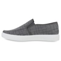 Herren Slip Ons in Grau