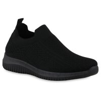 Damen Slip Ons in Schwarz