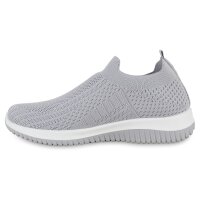 Damen Slip Ons in Grau