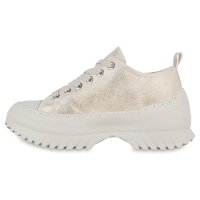 Damen Plateau Sneaker in Gold