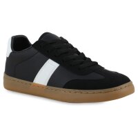 Damen Sneaker Low in Schwarz Weiss