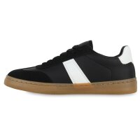 Damen Sneaker Low in Schwarz Weiss