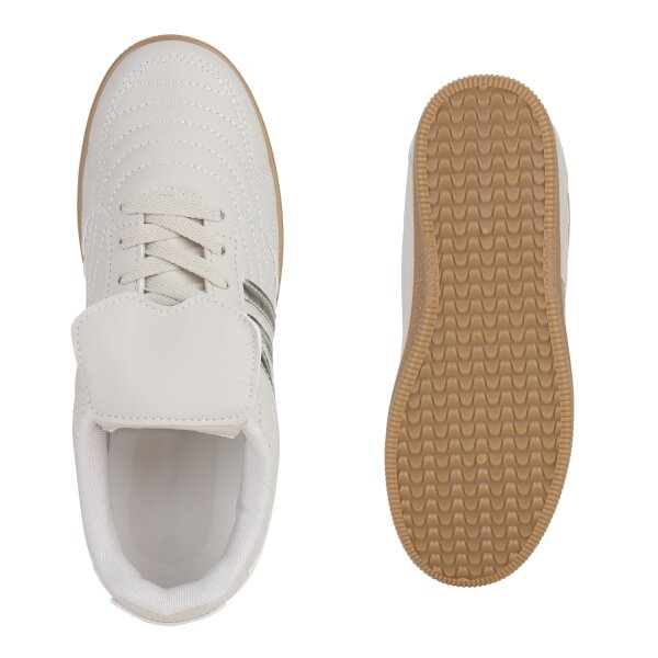 Damen Sneaker Low in Beige Gold