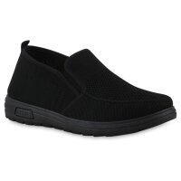 Herren Slip Ons in Schwarz