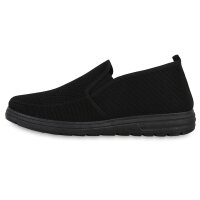 Herren Slip Ons in Schwarz