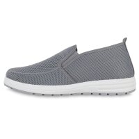 Herren Slip Ons in Grau