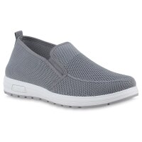 Herren Slip Ons in Grau