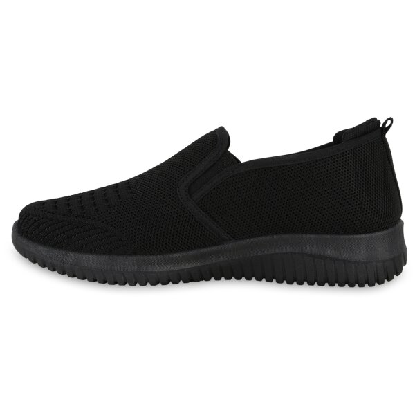 Damen Slip Ons in Schwarz