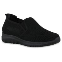 Damen Slip Ons in Schwarz
