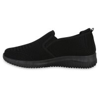 Damen Slip Ons in Schwarz