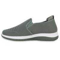 Damen Slip Ons in Olivgrün