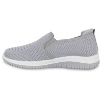 Damen Slip Ons in Grau