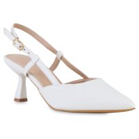Damen Slingpumps in Weiss