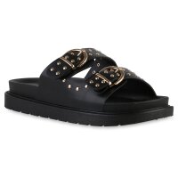 Damen Pantoletten in Schwarz