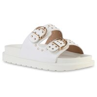 Damen Pantoletten in Weiss