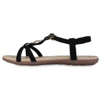 Damen Riemchensandalen in Schwarz