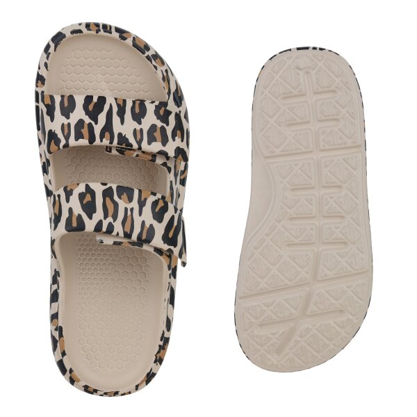 Damen Pantoletten in Leopard