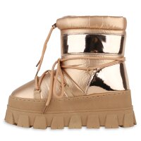 Damen Winter Boots in Rose Gold