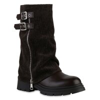 Damen Bikerstiefel in Braun