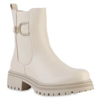 Damen Klassische Stiefeletten in Beige